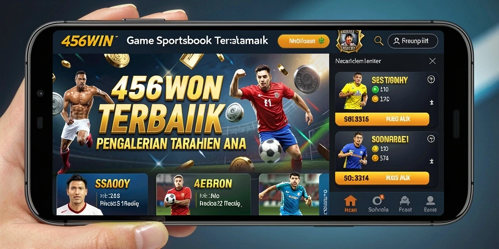 Screenshot utama 456WIN menampilkan antarmuka taruhan olahraga.