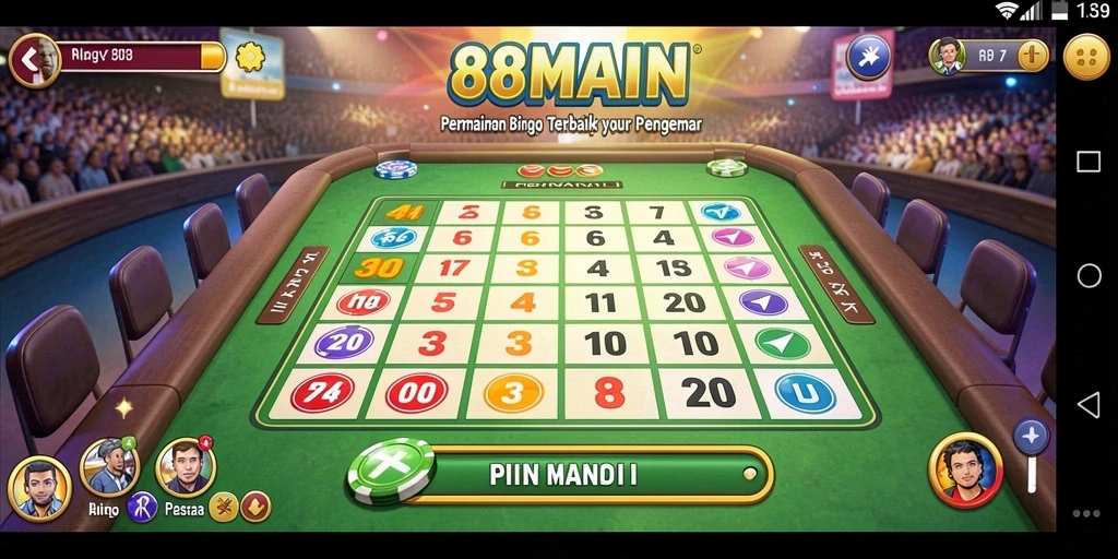 Screenshot gameplay Bingo yang menampilkan keseruan bermain di 88MAIN.