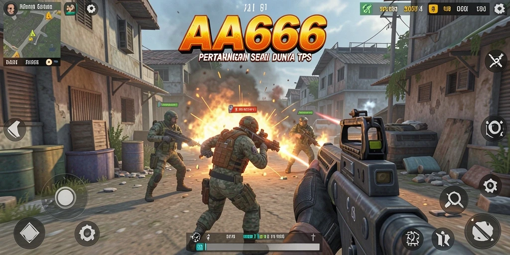 Tampilan seru dan mendebarkan dari gameplay TPS AA666.