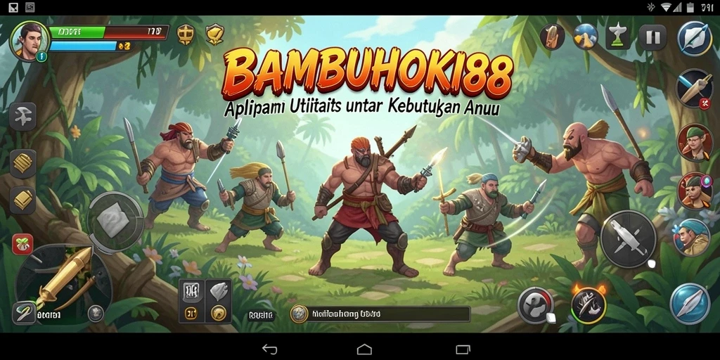 Tampilan antarmuka BAMBUHOKI88 yang sederhana dan menarik.