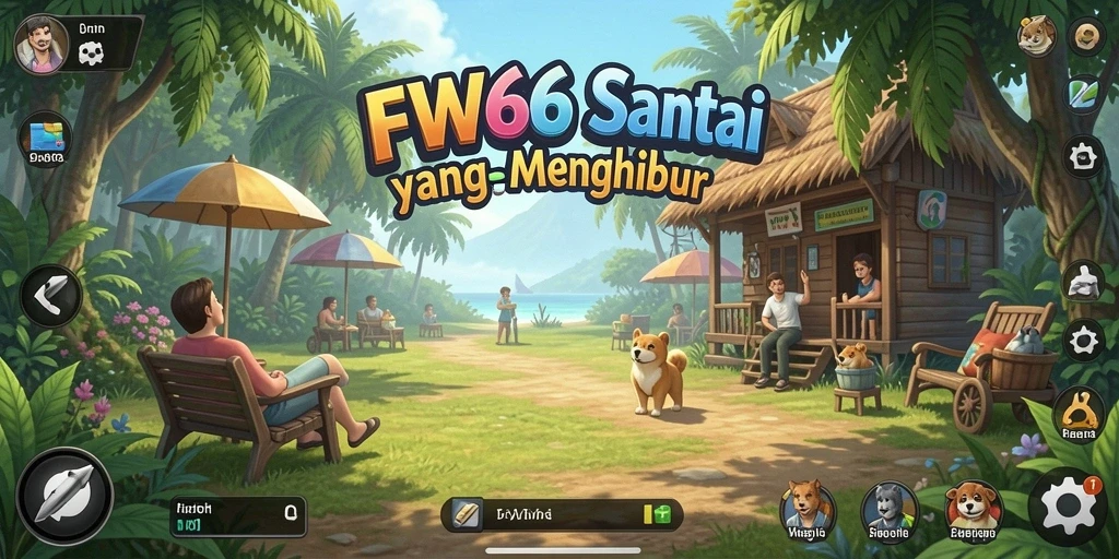 Screenshot gameplay FW66 yang menampilkan keseruan permainan casual.
