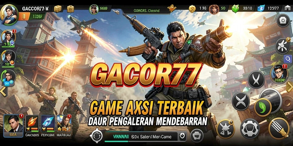 Tampilan gameplay mendebarkan dari GACOR77 yang menampilkan aksi intens.