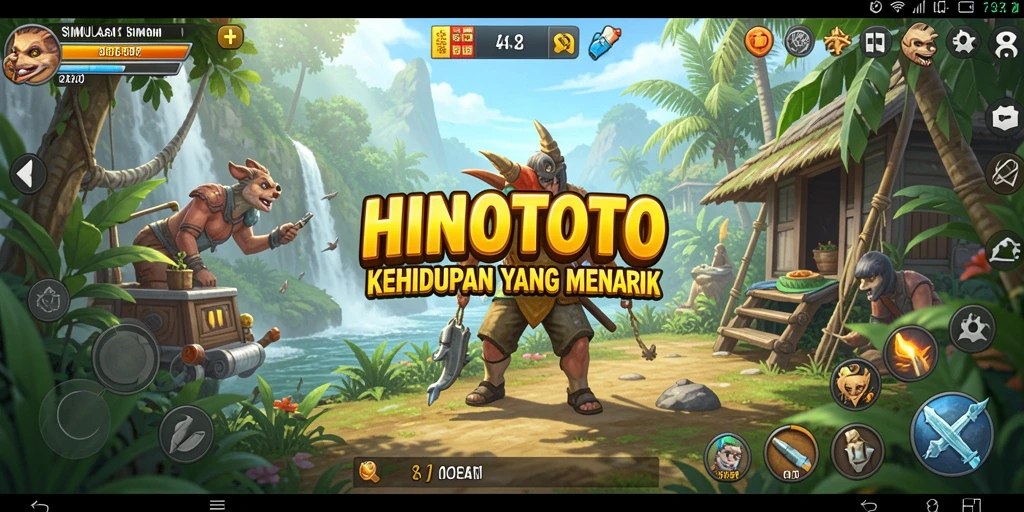 Gameplay HINOTOTO yang menarik dan interaktif.