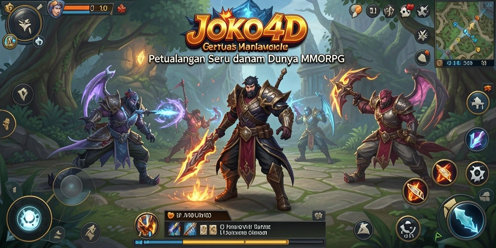 Tampilan gameplay <strong>JOKO4D</strong> yang menarik dan seru dalam petualangan MMORPG.