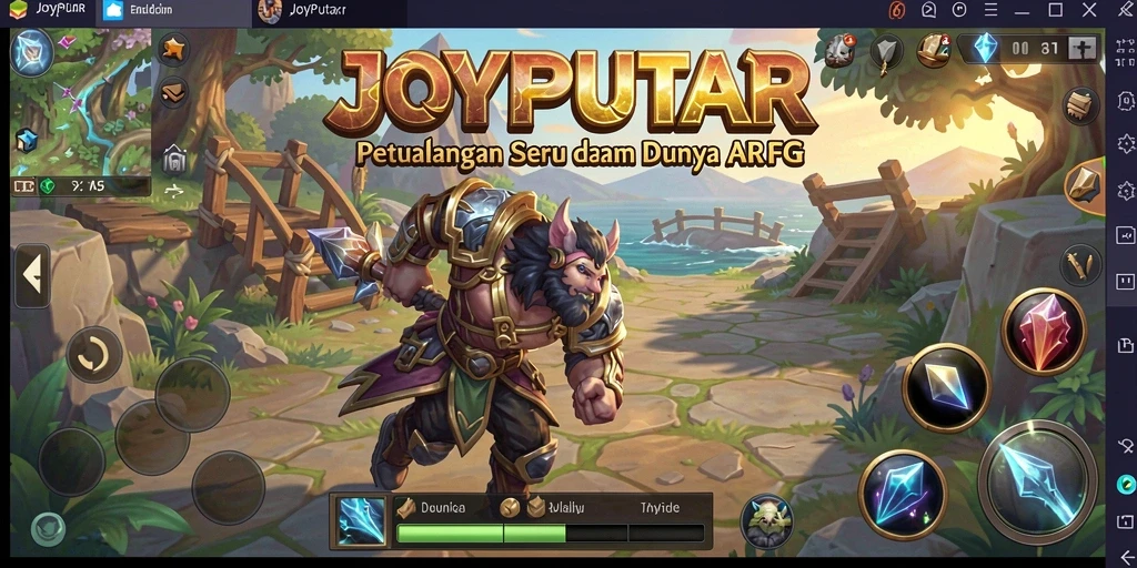 Tangkapan layar gameplay ARPG yang mendebarkan.