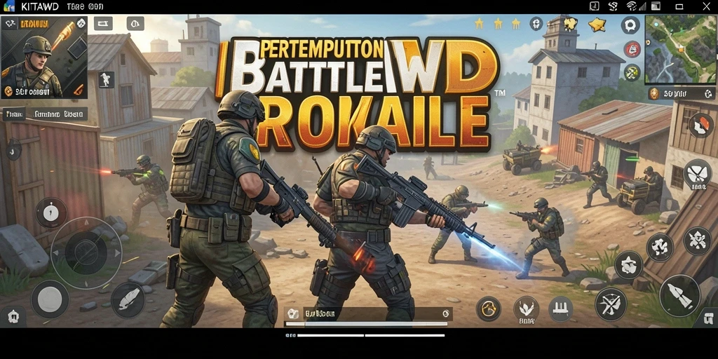 Tampilan grafis menakjubkan dari gameplay Battle Royale KITAWD.