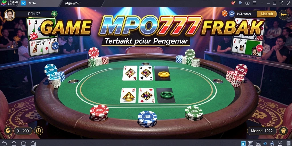 Tampilan menarik dari gameplay poker di MPO777.