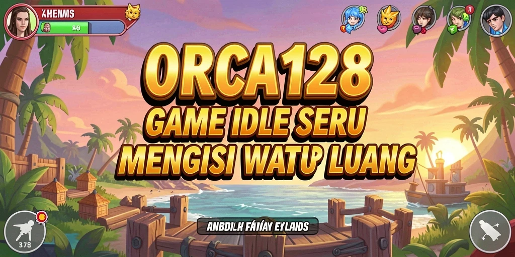 Tampilan gameplay seru di ORCA128 dengan berbagai ikan dan makhluk laut.
