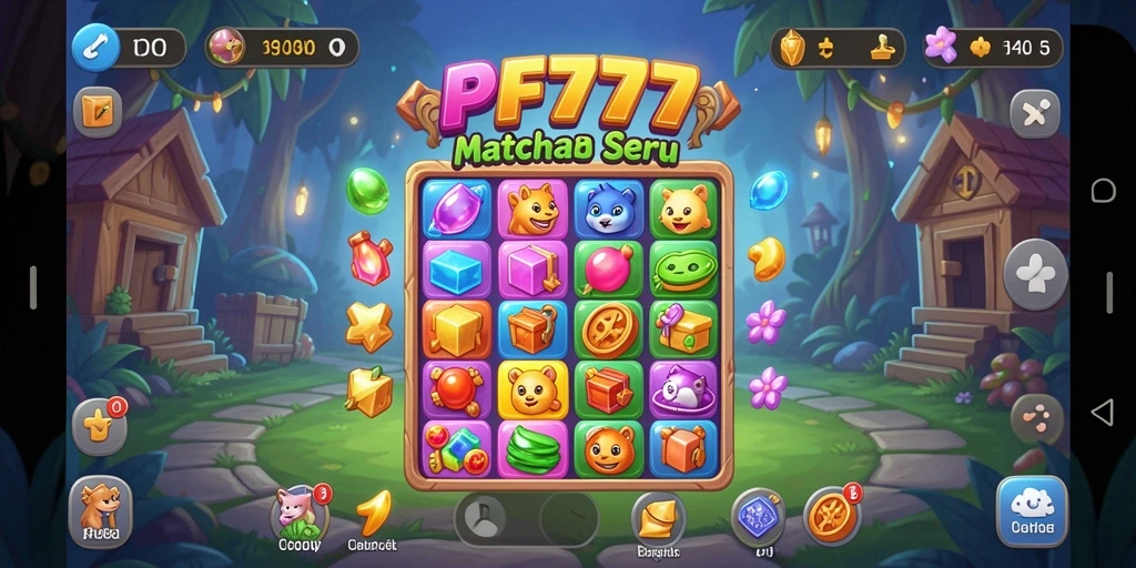Tampilan gamplay seru dan penuh warna di PF777.