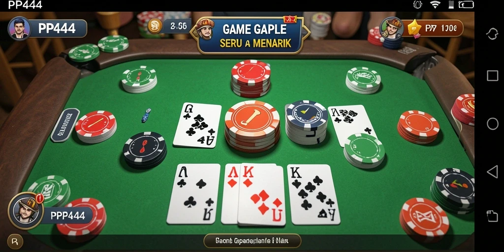 Screenshot gameplay Gaple yang seru dan interaktif.