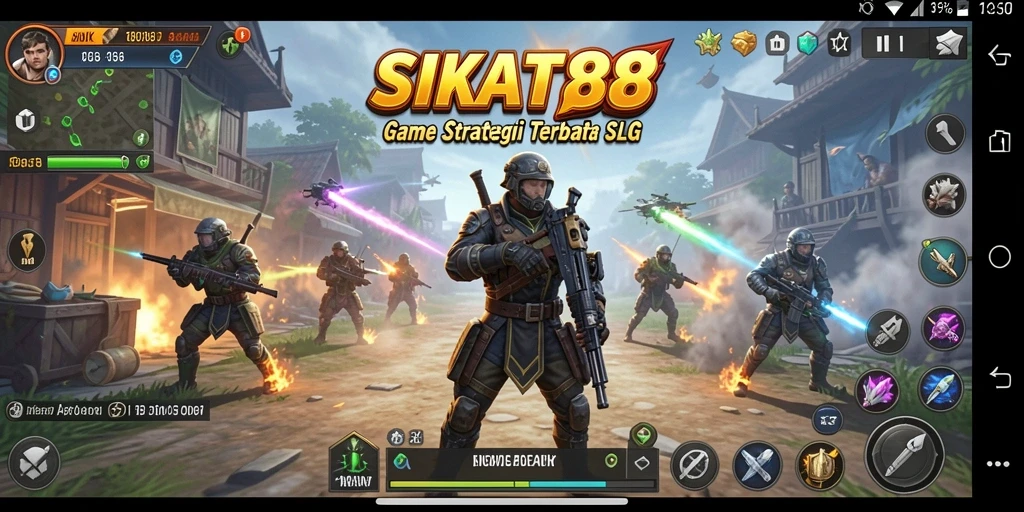 Screenshot gameplay SIKAT88 yang menampilkan strategi dalam membangun kerajaan.