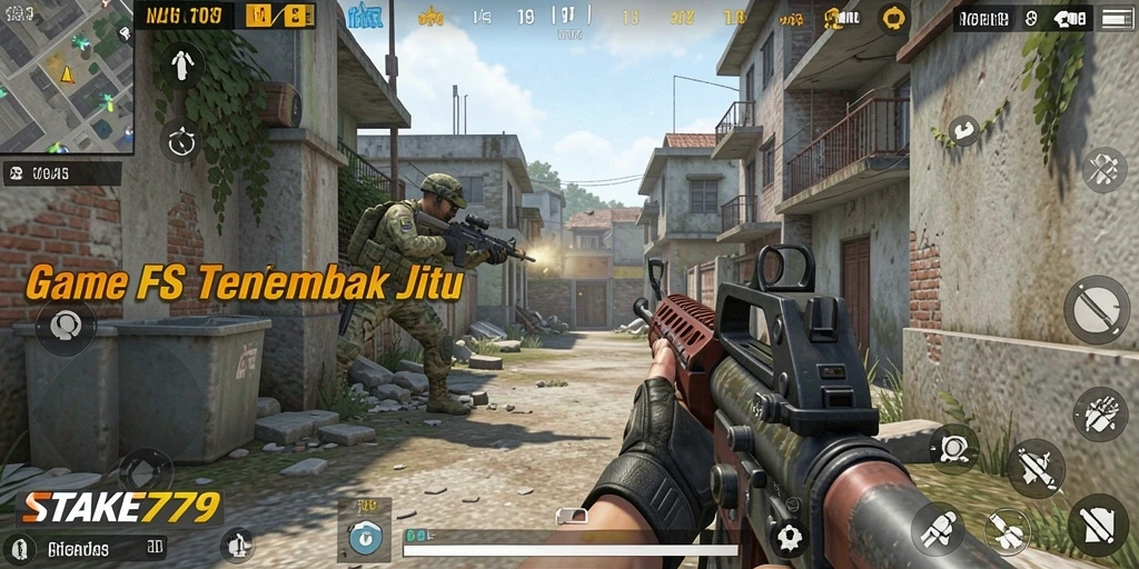 Screenshot gameplay STAKE779 yang menampilkan aksi tembak-menembak yang mendebarkan.